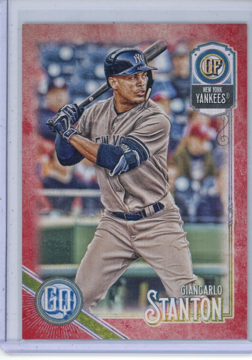2018 Topps Gypsy Queen Red Giancarlo Stanton #224 #d 4/10