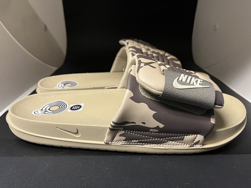 Nike Offcourt Adjust Slide HF1438-200 Limestone/Sea Glass-Olive Gray Sz 12 NIB - Picture 2 of 8
