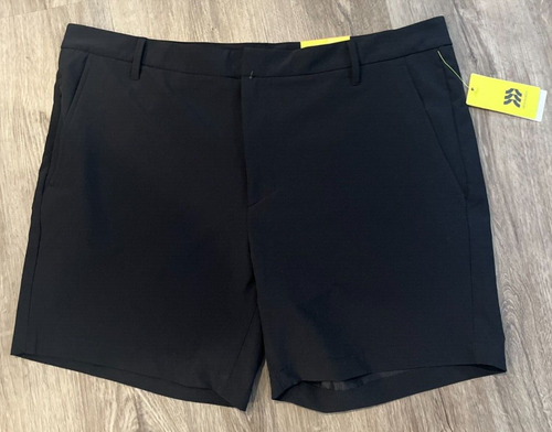 Pantalones cortos de golf All in Motion para hombre elásticos UPF 50+ mecha de humedad 7", negros talla 40 - Imagen 2 de 15