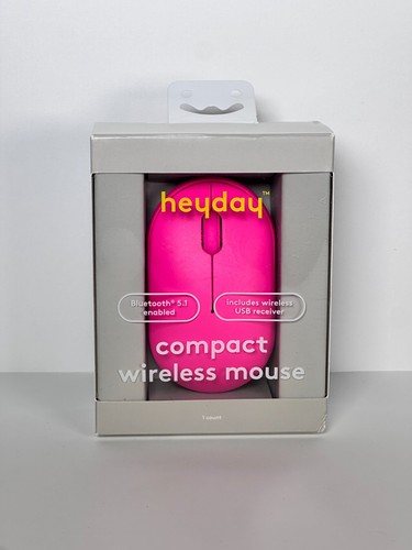 heyday compact wireless mouse color neon pink