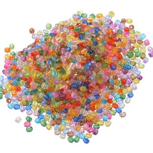 Großhandel 1000 Mix Rund Acryl Mattperlen Kugeln Beads Zum Basteln 6mm JO