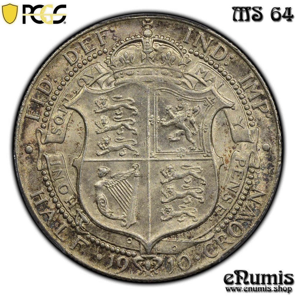 Great Britain, Edward VII, Halfcrown 1910, PCGS MS 64 - Image 4 of 4