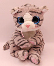Ty Beanie Baby Bellies MITZI Grey Tabby Cat 6” Stuffed Animal Plush