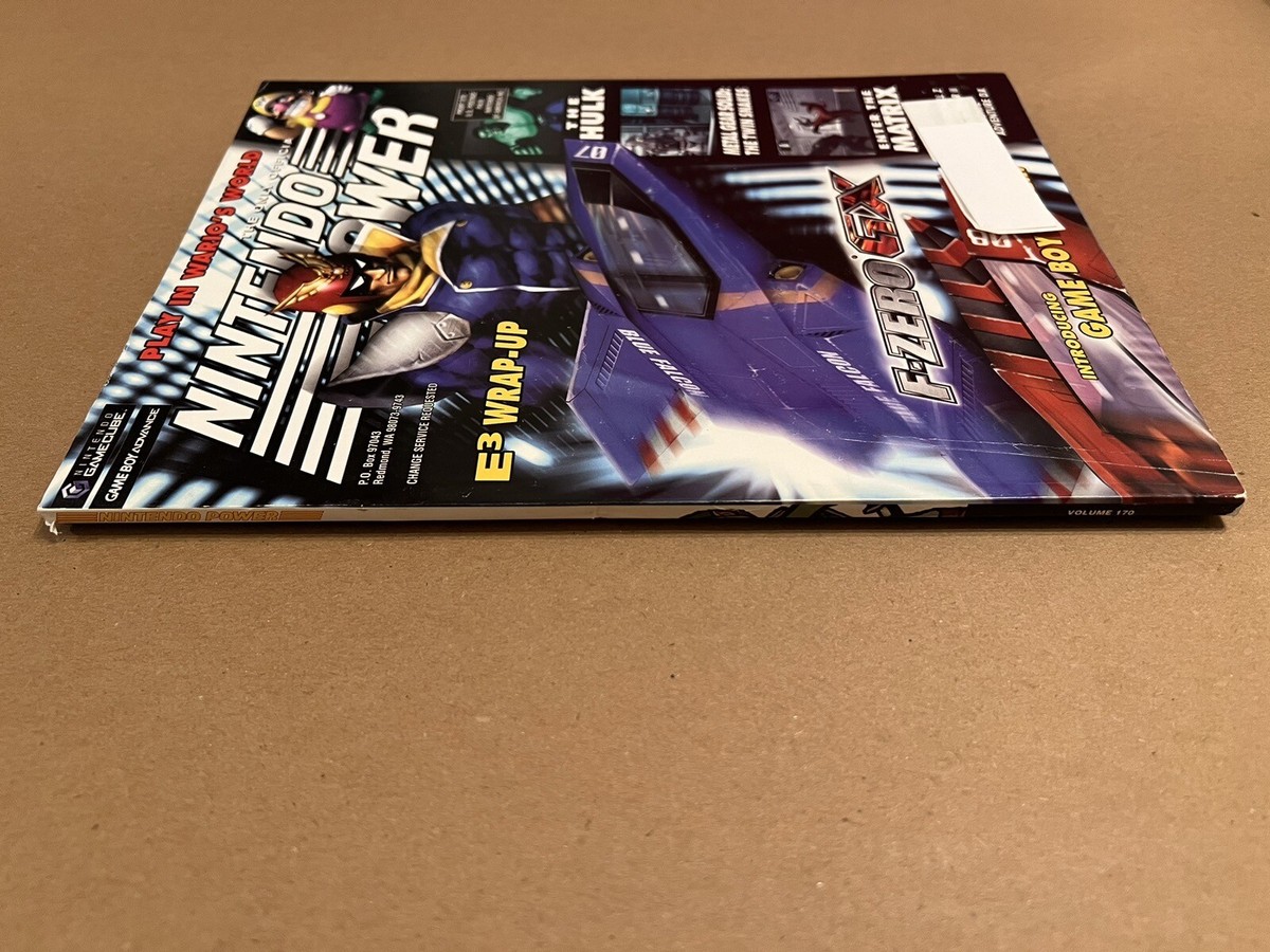 Nintendo Power Magazine Volume 170 DBZ Poster W/Pokémon Card
