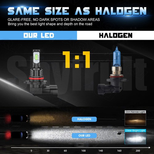 For 2004-2014 Ford F150 9008+9145 Combo 4Pcs LED Bulbs Headlight+Fog Conversion - Foto 17 di 20