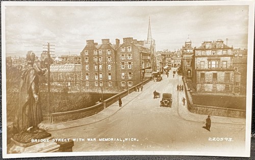 Wick, Scotland - Scotch War Memorial c1930s - Scottish War Hero Real Photo RPPC - Picture 2 of 3