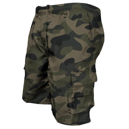 Summer New Men's Casual Work Shorts Loose Casual Tooling Shorts Multi-pocket - Picture 9 of 28