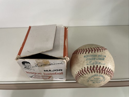 Vintage 1960’s Ted Williams Sears Roebuck Major League Baseball No. 1601 mit Karton - Bild 2 von 6