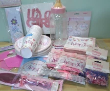 Girls Pink Christening - Table Party Decoration - Bumper Pack (22 Items in Pack)
