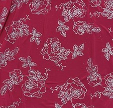 2 Yard Fuchsia Silver Glitter Stretch Slinky Fabric 50  Width