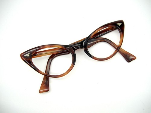 Vintage 50er Jahre Schildpatt Cat Eye Brille oder Sonnenbrille tolles Gestell - Bild 6 von 8