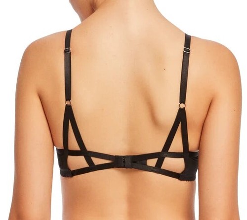 New! $75 Dita Von Teese Madame X Lace Underwire Bra Black Sz 32D - Picture 2 of 2