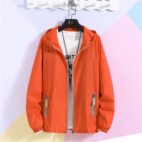 Men's Waterproof Rain Jacket Lightweight Hooded Windbreaker - Picture 19 of 29