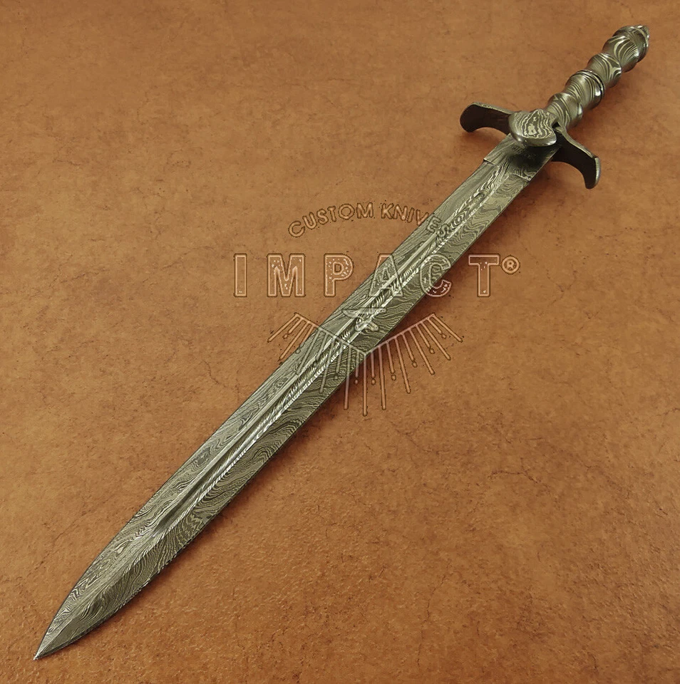 Ancient Forge Full Damascus Dagger Sword knife – 20.00” by Impact Cutlery - Image 3 of 4