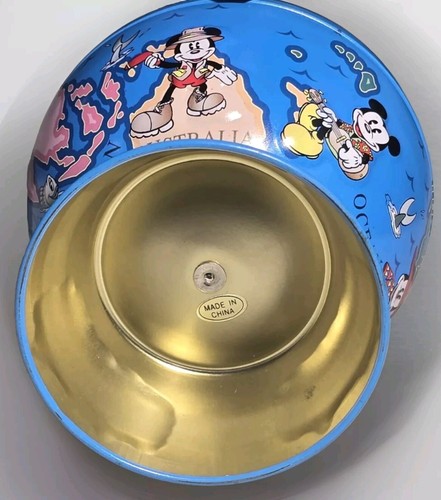 Disney Mickey Mouse Smarties Promo Vintage Coin Bank, 5.5" Tall Around The World - Picture 6 of 6
