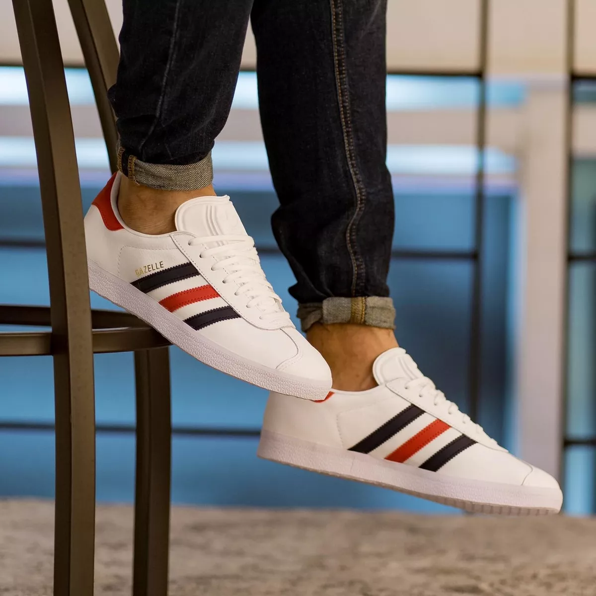 Mens adidas gazelle size clearance 10.5