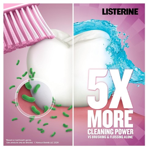Listerine Gum Therapy Anti-Gingivitis Mouthwash, Glacier Mint, 1 L - Picture 3 of 5