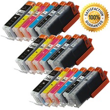 18 Pk PGI-250XL CLI-251XL Gray Chip Ink Cartridge For Canon Pixma MG7120 MG6320