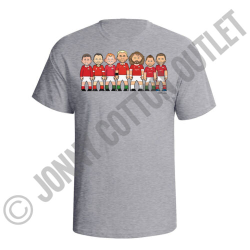 VIPwees Herren BIO Baumwolle T-Shirt Rugby Union Legends 6/Tri Nationen Team auswählen - Bild 28 von 41