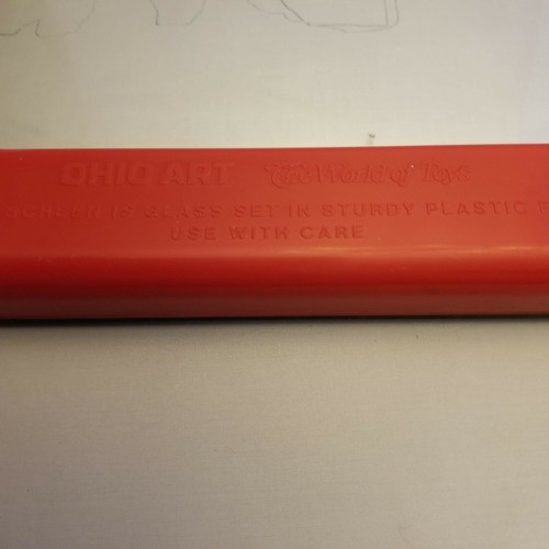 Vintage Etch A Sketch No. 505 Ohio Art Company Magic Screen Red Frame Working - Picture 5 of 7