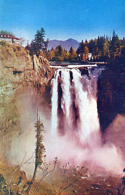 Snoqualmie Falls Washington Cascade Mountains Postcard
