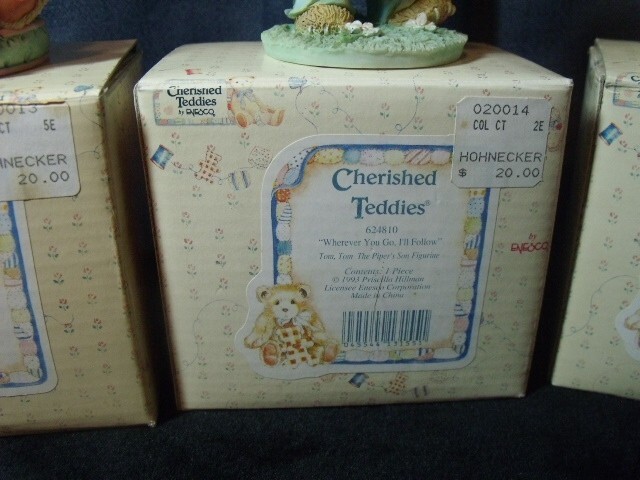 Cherished Teddies SET OF FOUR FROM THE NURSERY RHYME SET WITH FREE