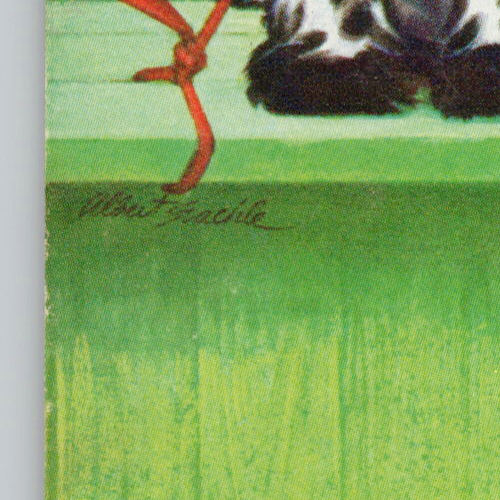 Tarjeta de intercambio adorable Cocker Spaniel perro raza reina de corazones tarjeta de juego individual - Imagen 3 de 3