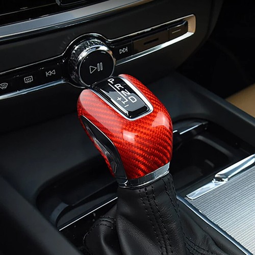 Real Carbon Fiber Gear Shift Knob Head Cover for Volvo XC60 XC90 S60 V6 V90 V40 - Picture 4 of 28