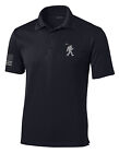 Trenz Shirt Company Bigfoot Golf Funny Embroidered Golf Polo American Flag