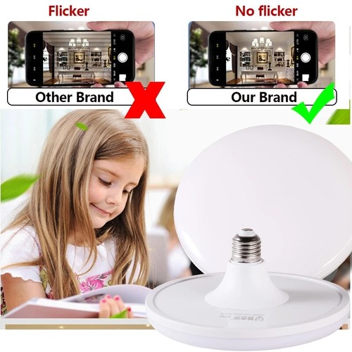 12W 18W 24W 30W 40W 50W 60W E27 LED Birne 220V UFO Lampe Weiß Licht Für Zuhause - Bild 9 von 13