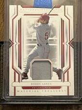 BOBBY ABREU 2024 NATIONAL TREASURES MATERIALS PHILLIES JERSEY PATCH RELIC /25!!!