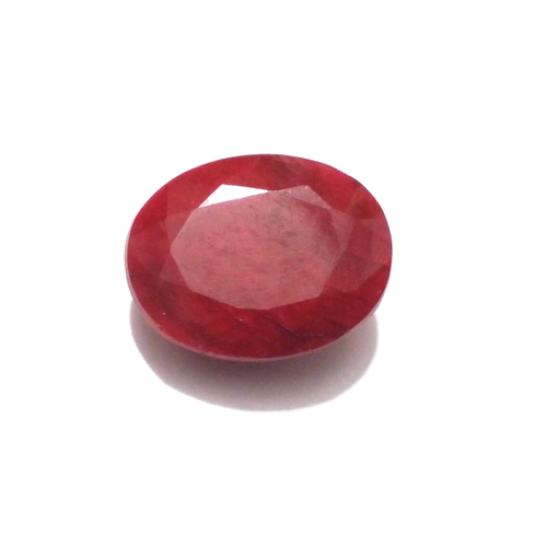 Unique Fine Top Red Ruby Faceted Oval Shape 11.75 Crt Loose Gemstone For Jewelry - Picture 1 of 8