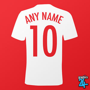 shirt football custom sticker personalised decal vinyl decor