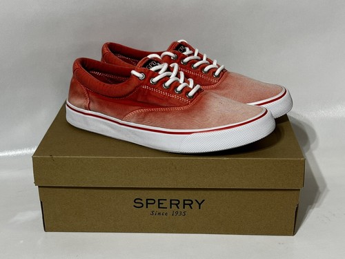 Sperry Top Sider Herren Striper II Ombre Strand orange Bootsschuh Sneaker 9,5 M Neu