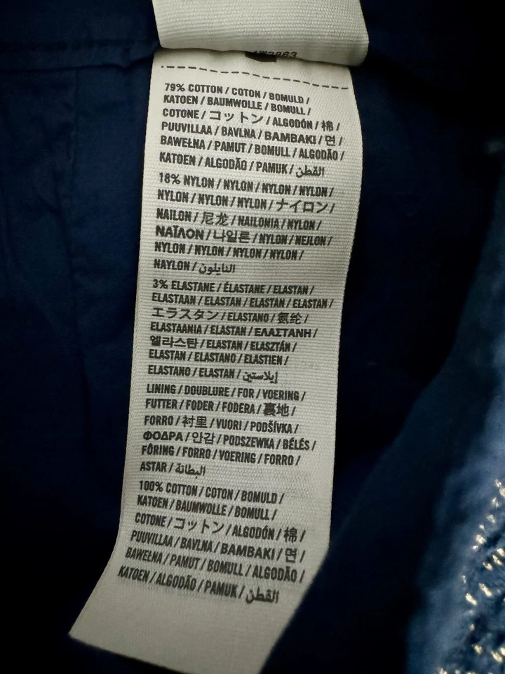 NUEVO CON ETIQUETAS Minifalda Para Mujer Abercrombie & Fitch Azul Metálico Estampado Floral Talla 4/27 Foto 4 de 4