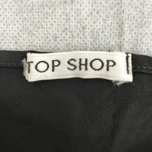Y2K Vintage Topshop Butterfly Tank Cami Top UK 12 Diamante Black Stretchy Goth - Picture 4 of 7