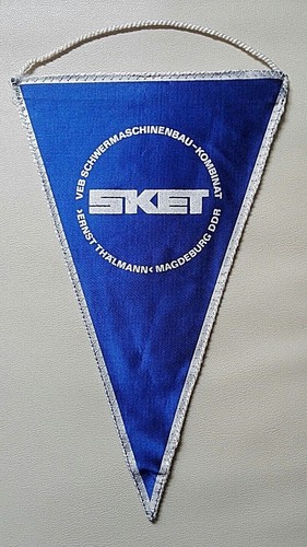 *RAR* Wimpel VEB Schwermaschinenbau Ernst Thälmann Magdeburg SKET DDR Ostalgie - Bild 2 von 2