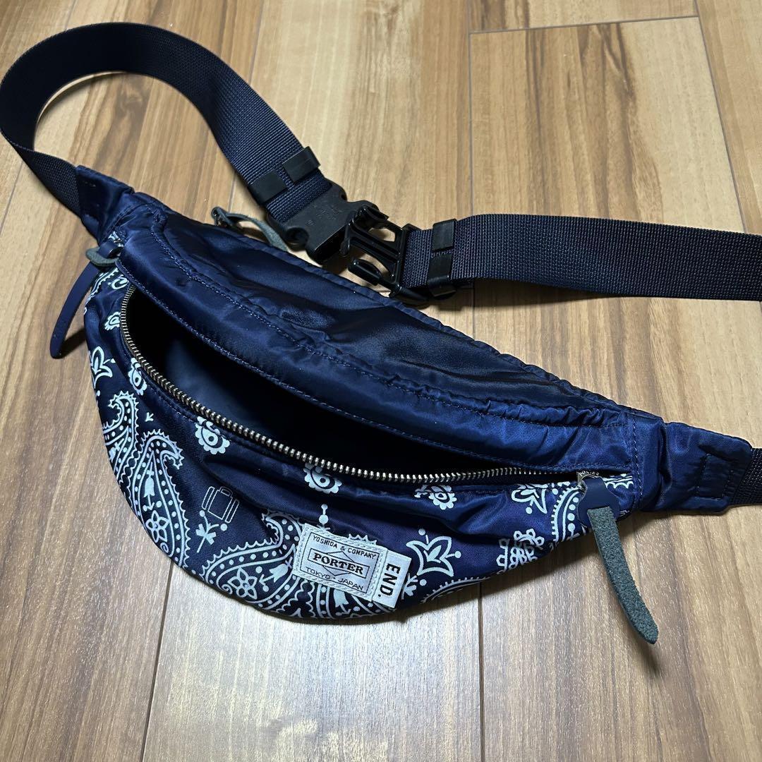 Lightly Used Porter X End Waist Bag Bandana Collection | eBay Lightly Used Porter X End Waist Bag Bandana Collection | eBay