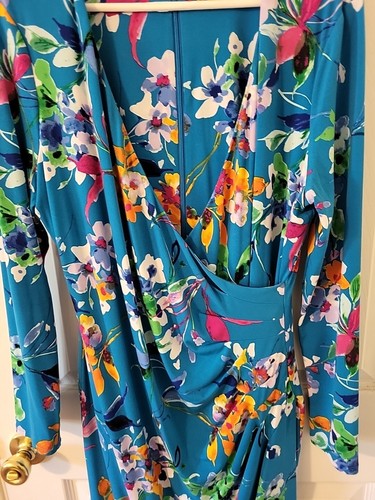 Womens Chaps Multicolored Dress - Size 14 - Picture 4 of 5