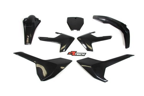 Black Plastic Kit HUSQVARNA TC250 TX300 FX350 FX450 2017 2018 - Picture 2 of 5