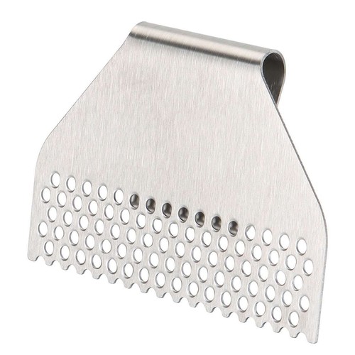 Griddle Grease Gate, Stainless Steel Rear Food Filter Mesh Screen Blocks, Grill - Picture 4 of 10