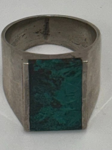 Vintage 925 Sterling Silver Eilat Mens Ring - Size 9 : Made in Israel