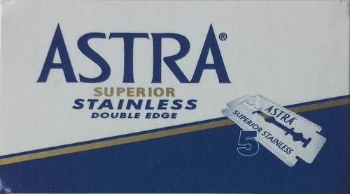 100 Astra Superior Stainless Double Edge Razor Blades - FAST Shipping - Picture 2 of 3