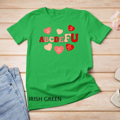 Camiseta unisex Alphabet ABCDEFU Heart Love You Funny San Valentines Day Gifts - Imagen 5 de 15