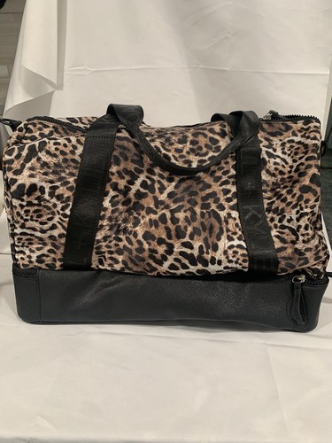 Kendall Kylie Kardashian Reisetasche Leopardenmuster Abend Wochenende Reisetasche