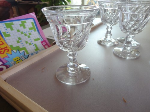 Fostoria Kolonie 4 1/4" Set mit 6 Weinstielen 3 1/4 Unzen - Bild 2 von 2