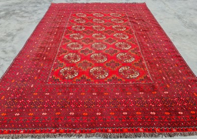 Finest Khal Mohammadi Bordered Red Rug 6'5 x 9'11 Bedroom Hand-Knotted Wool Rug eCarpet Gallery Large Area Rug for Living Room 347985 Finest Khal Mohammadi Bordered Red Rug 6'5 x 9'11 Bedroom Hand-Knotted Wool Rug eCarpet Gallery Large Area Rug for Living Room 347985