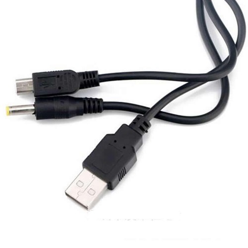 5pcs 2n1 Caricabatteria USB 2n1 Cavo di Ricarica Trasferimento Dati per Sony PSP 1000 2000 3000 - Foto 5 di 7