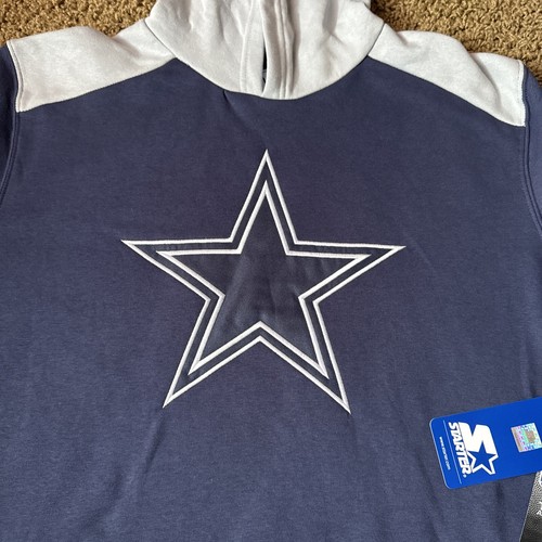 Camiseta deportiva de hockey Starter Dallas Cowboys sudadera con capucha azul mezcla de algodón para hombre L Est 60 - Imagen 2 de 6