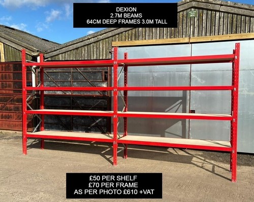 Used Pallet Racking - Warehouse Racking Various Sizes Link 51 Dexion ...